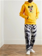 PARADISE - Printed Cotton-Jersey Hoodie - Yellow