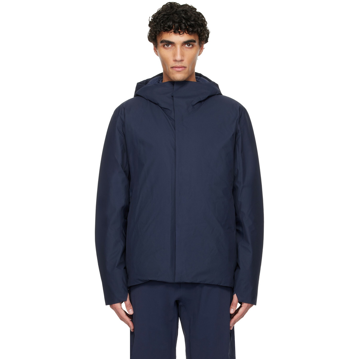 Veilance Navy Altus Down Jacket