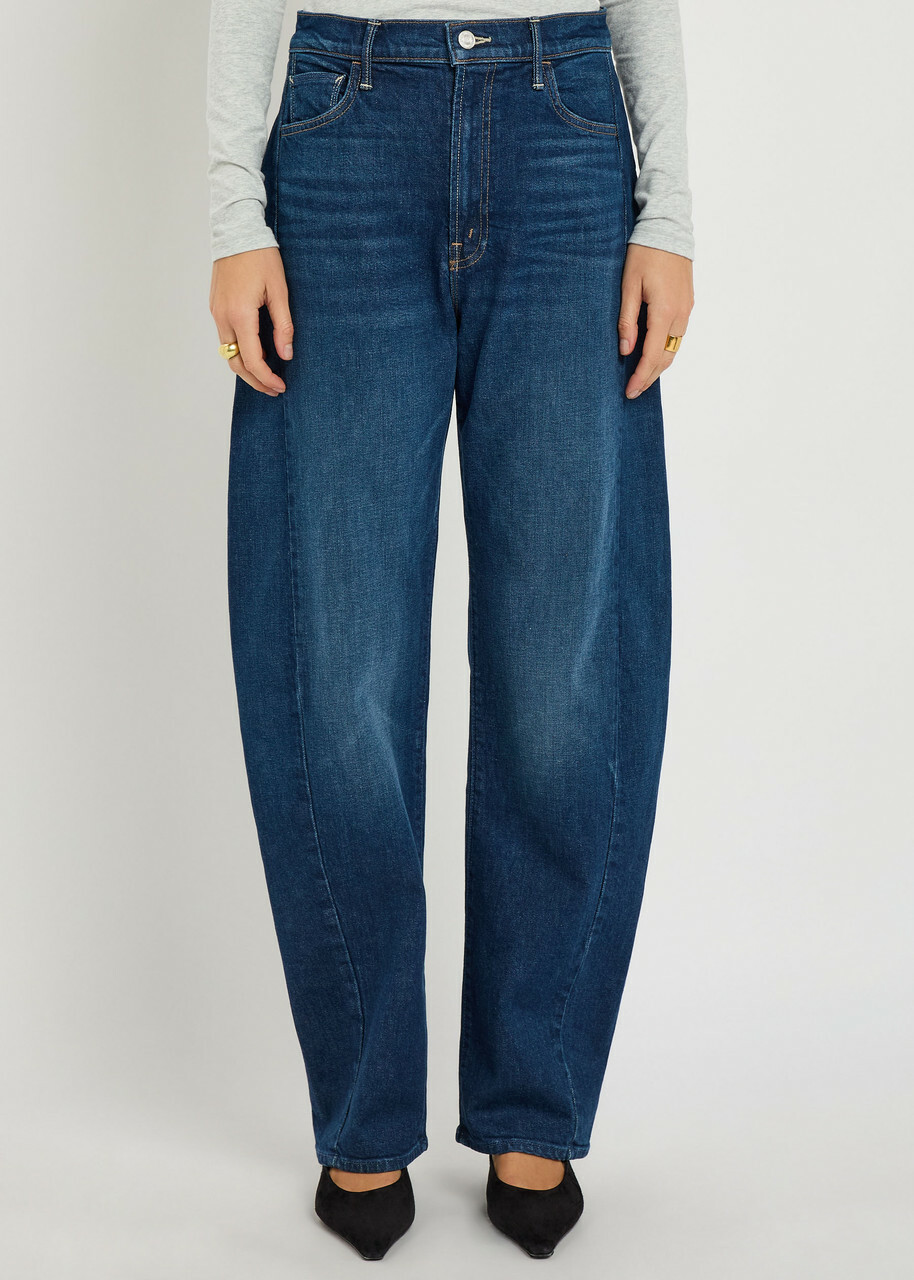 Mother The Full-pipe Skimp Barrel-leg Jeans Blue