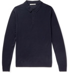 SALLE PRIVÉE - Isaac Slim-Fit Merino Wool Polo Shirt - Blue