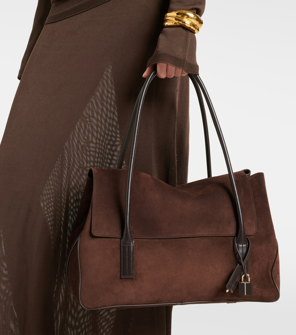 Tom Ford Large suede shoulder bag
