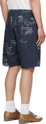 Engineered Garments Navy Fatigue Shorts