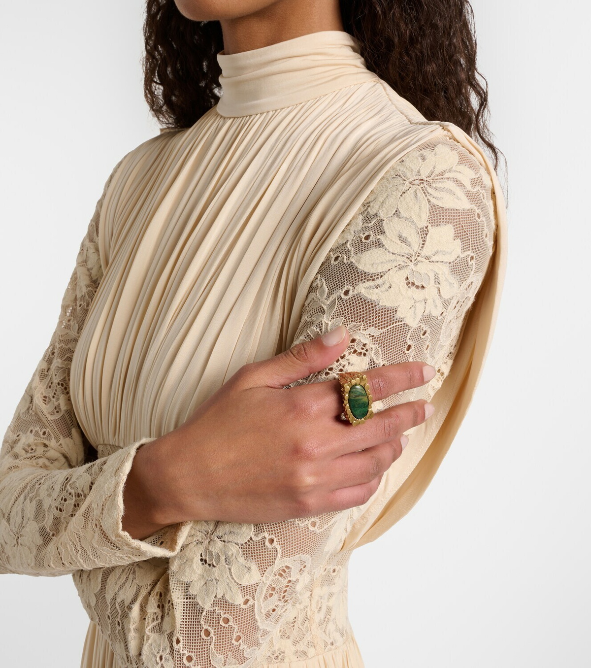 Zimmermann Wisp 16kt gold-plated embellished ring
