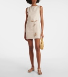 Faithfull Belted linen minidress