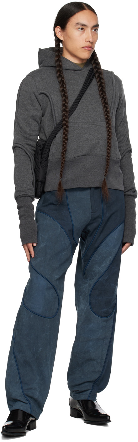 Mainline:RUS/Fr.CA/DE Gray Piping Hoodie