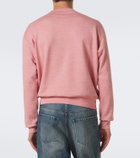 Auralee Cotton, wool, and silk sweatshirt