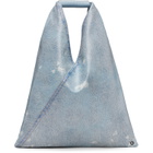 MM6 Maison Margiela Blue Small Triangle Tote