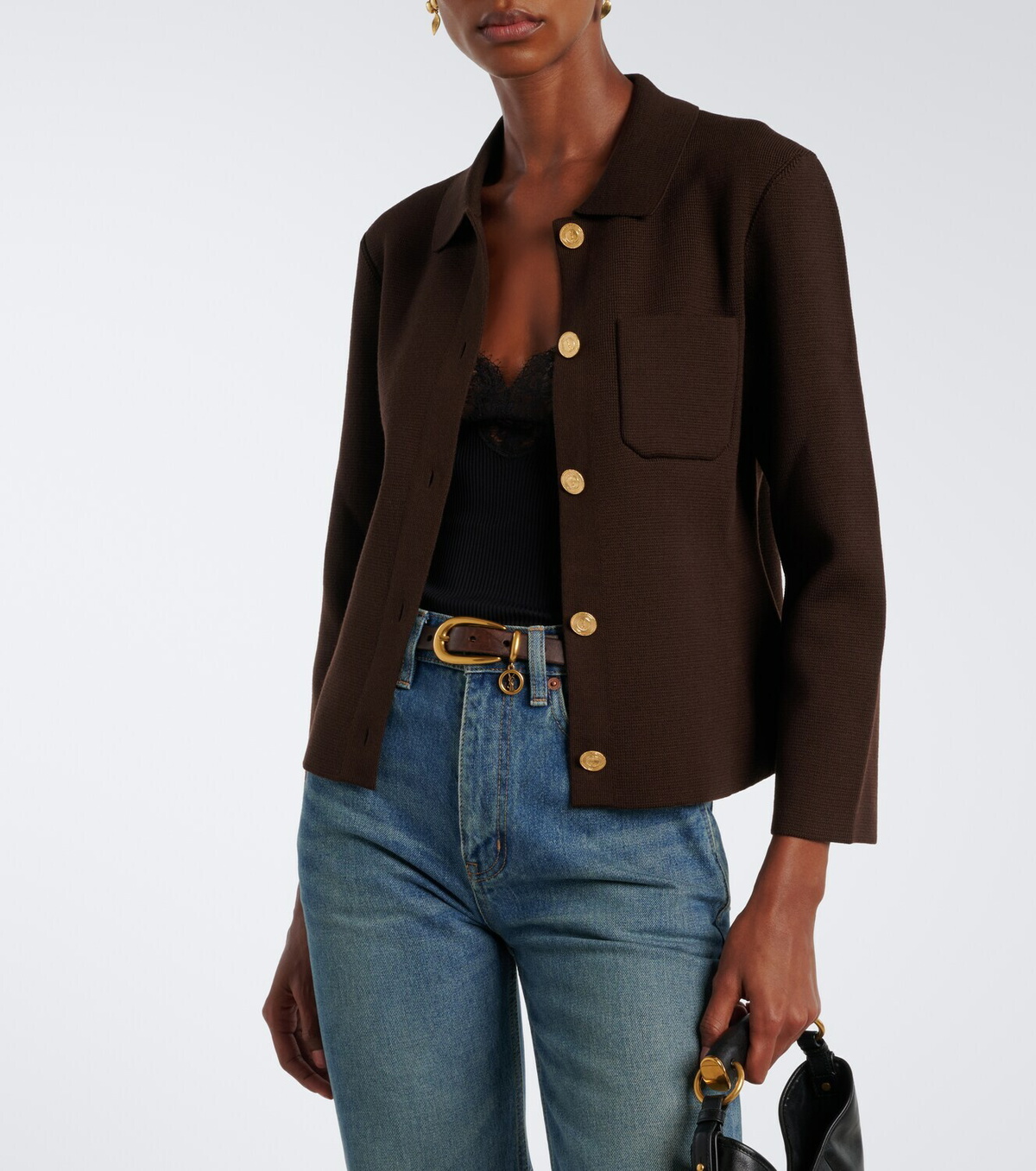 Saint Laurent Knitted wool cardigan