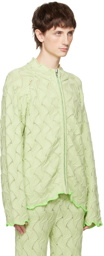 Robyn Lynch Green Wavy Cardigan