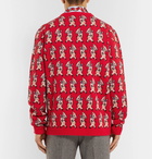 Gucci - Dancing Pig-Intarsia Wool Sweater - Men - Red