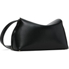TOTEME Black T-Lock Leather Clutch