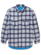 Isabel Marant - Ruddy Checked Wool-Blend Flannel Overshirt - Blue