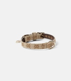 Gucci XS GG canvas dog collar