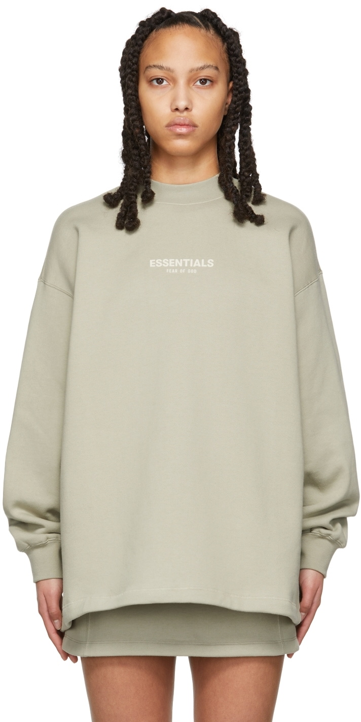 Fear of God Essentials Wood Relaxed Crew Neck Sweatshirt