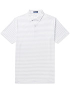 PETER MILLAR - Wright Slim-Fit Striped Stretch-Jersey Polo Shirt - White - S