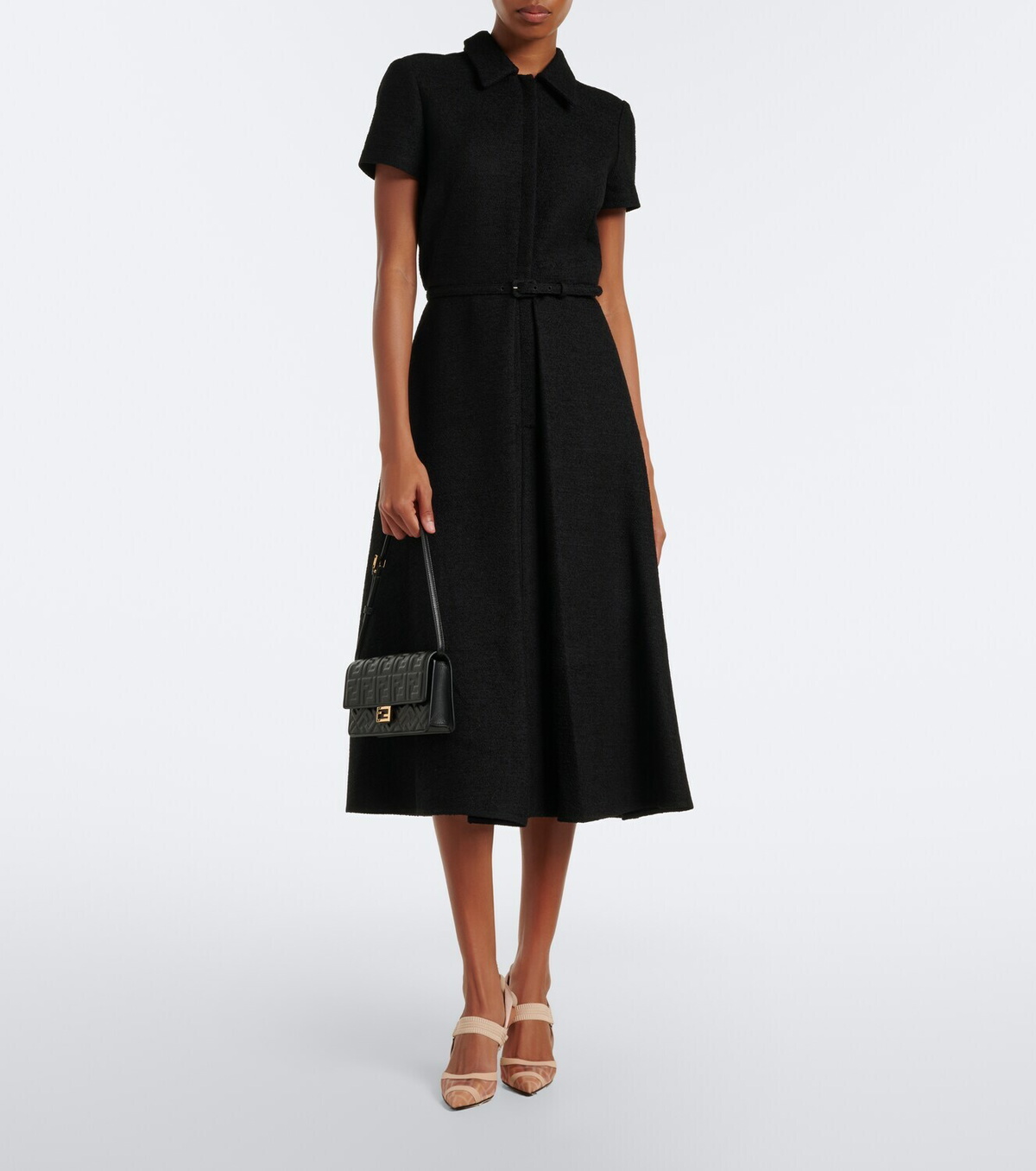 Fendi Colibrì mesh slingback pumps