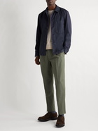 Barena - Herringbone Cotton Shirt Jacket - Blue