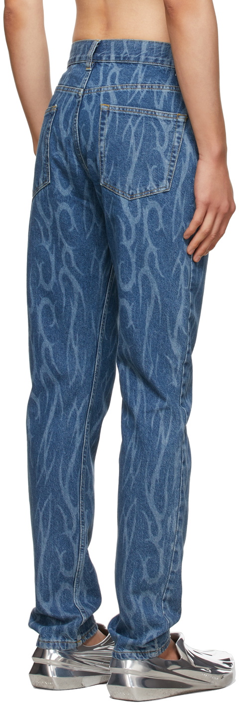 TATTOO METEOR PANTS in blue | Off-White™ Official ID