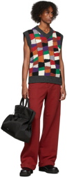 Marni Multicolor V-Neck Sweater Vest