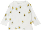 Stella McCartney Baby White Daisy Long Sleeve T-Shirt