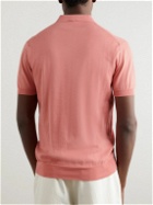 Baracuta - Slim-Fit Cotton-Jersey Polo Shirt - Pink