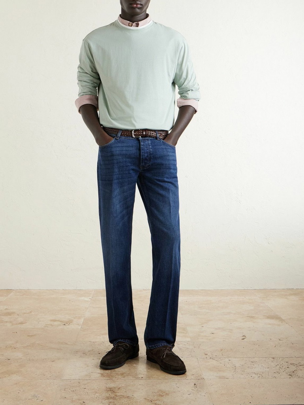 Photo: Lardini - Straight-Leg Jeans - Blue