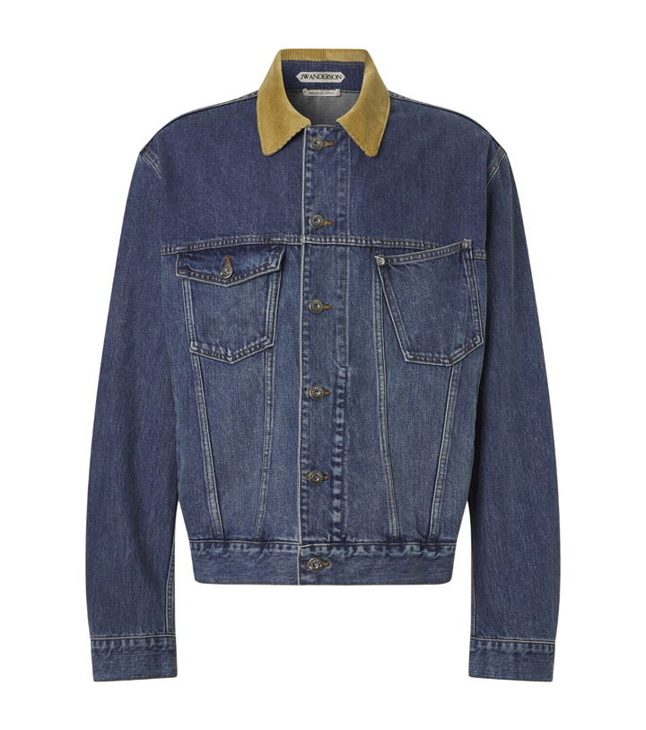 Photo: JW Anderson Corduroy-trimmed denim jacket