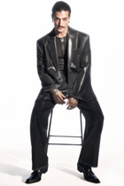 Diesel Tailored track pants with coated front - Pants - Unisex - Black