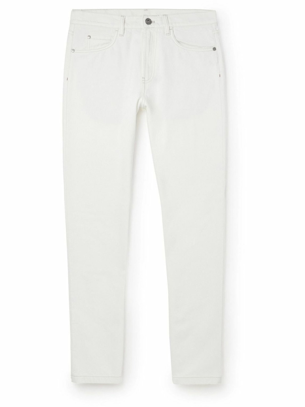 Photo: Loro Piana - Slim-Fit Jeans - White