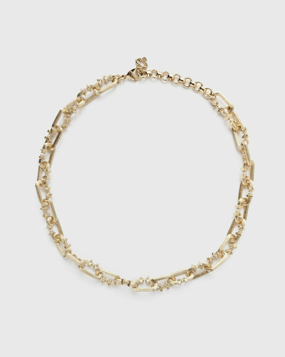 Casablanca SMALL C LINK COLUMN NECKLACE gold Mens Jewellery