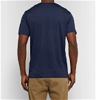 Sunspel - Superfine Cotton-Jersey Henley T-Shirt - Men - Navy