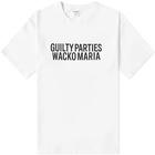 Wacko Maria Men's Washed Heavy Weight Crew T-Shirt in White