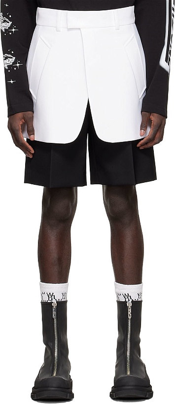 Photo: We11done Black Polyester Shorts