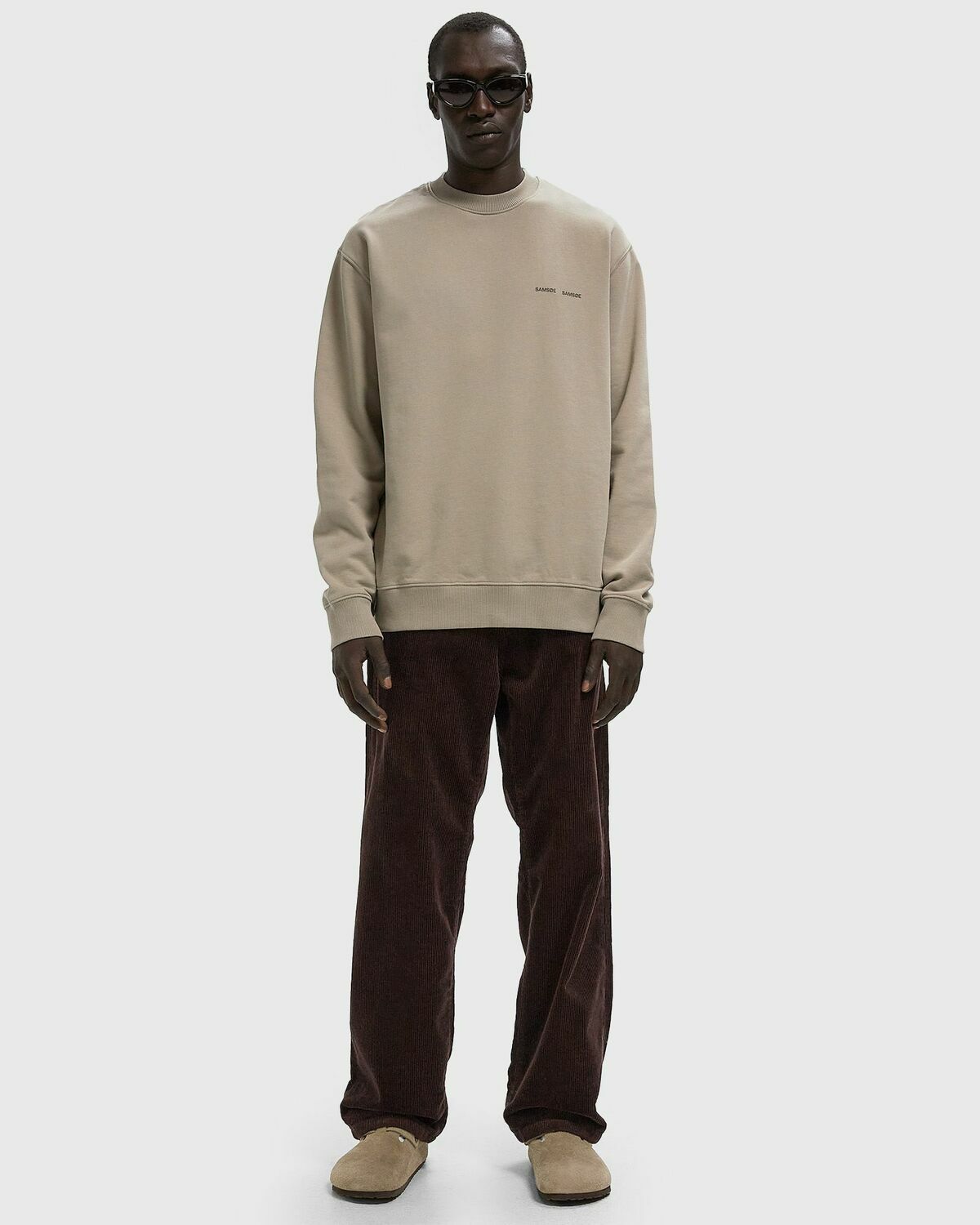 Samsøe & Samsøe NORSBRO CREW NECK Beige Mens Sweatshirt