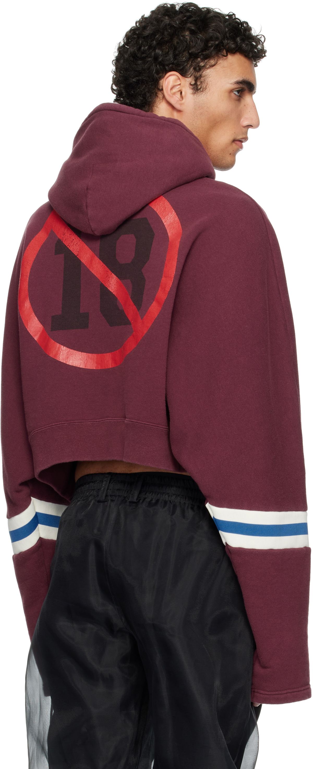 doublet Burgundy PZtoday Edition 'Only Fans' Hoodie
