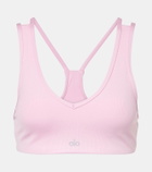 Alo Yoga Airlift Jump Start ribbed-knit sports bra