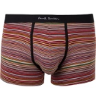 PAUL SMITH - Striped Stretch-Cotton Boxer Briefs - Red