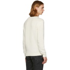 Saint Laurent Off-White Cashmere Crewneck Sweater