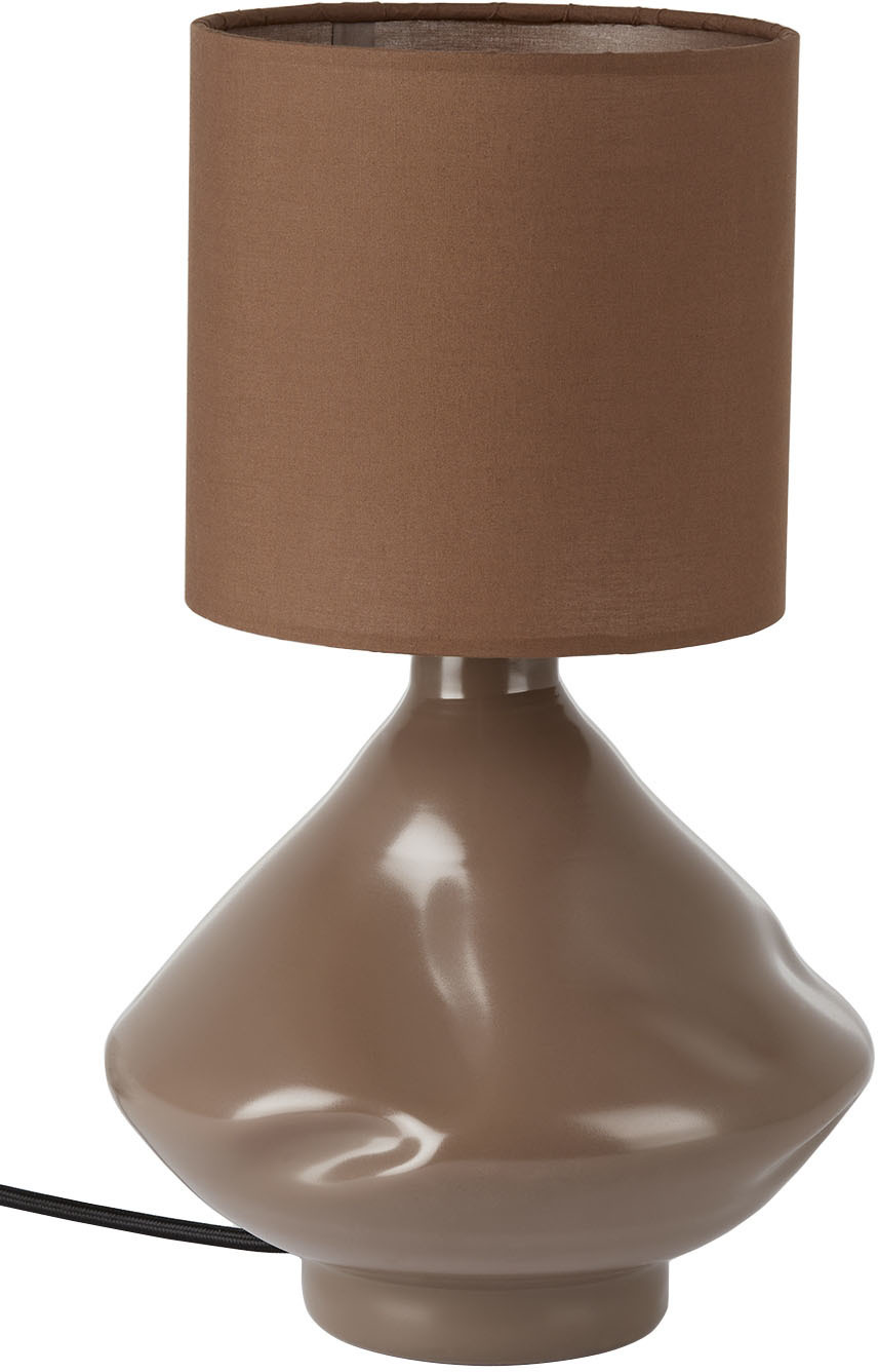 Los Objetos Decorativos Brown Cylindrical Table Lamp