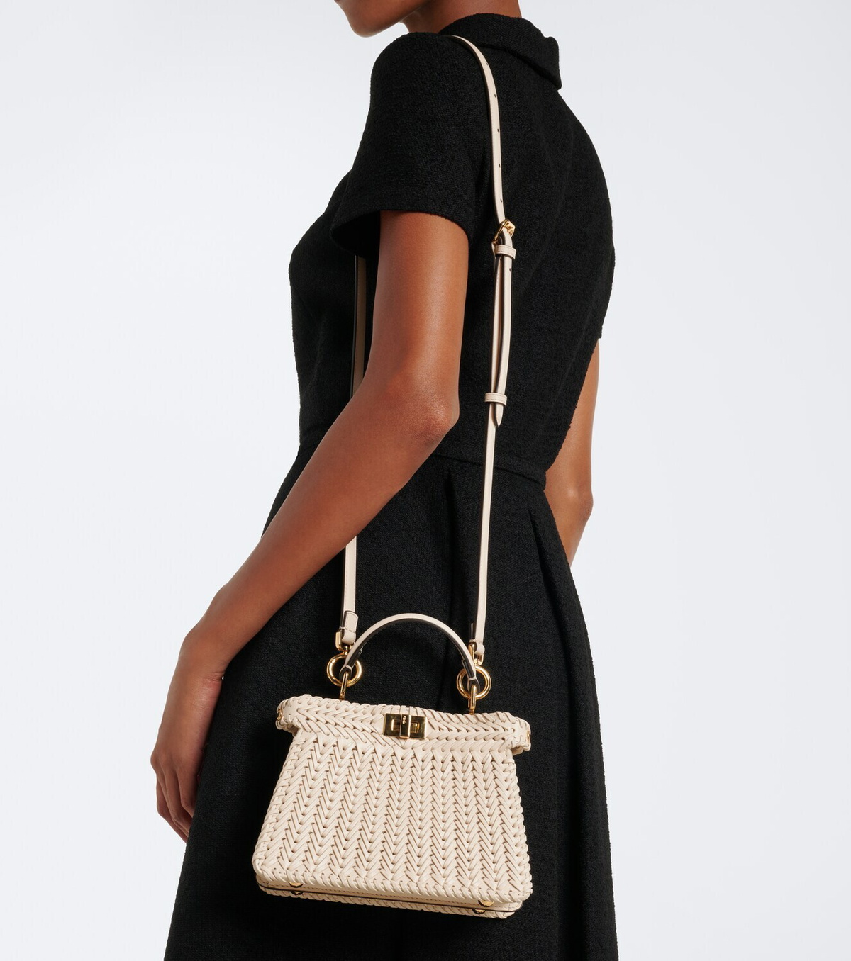 Fendi Peekaboo® Petite leather top-handle bag