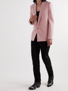 SAINT LAURENT - Slim-Fit Wool and Mohair-Blend Blazer - Pink