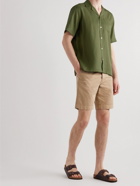 Frescobol Carioca - Angelo Camp-Collar TENCEL Lyocell Shirt - Green