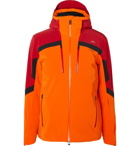 Kjus - Speed Reader Colour-Block Hooded Ski Jacket - Orange