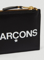 Logo Zipped Wallet in Black