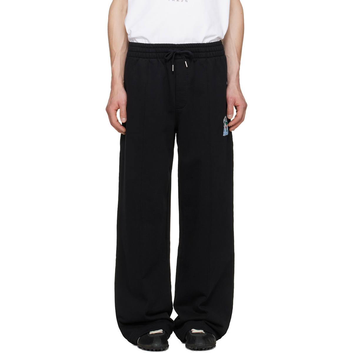 Casablanca Black Embroidered Classic Sweatpants