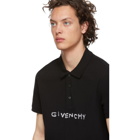 Givenchy Black Stitch Logo Polo