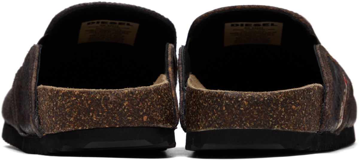 Diesel Brown D-Woodstock Slip-on Loafers