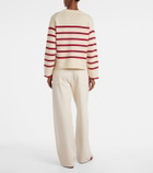 Velvet Lucia striped cotton and cashmere sweater