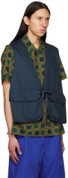 Engineered Garments Navy Bellows Pockets Vest