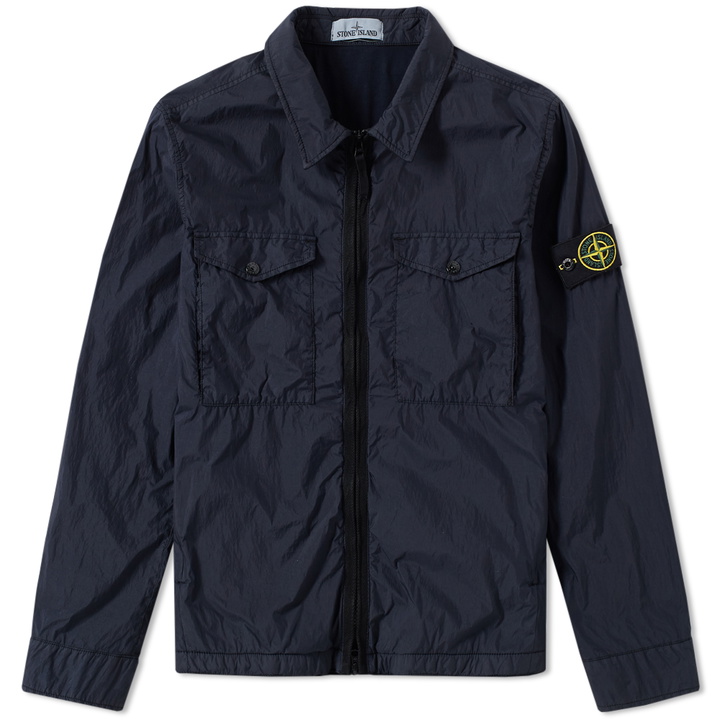 Photo: Stone Island Garment Dyed Crinkle Reps Zip Jacket